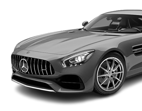 Luxury black Mercedes AMG GT